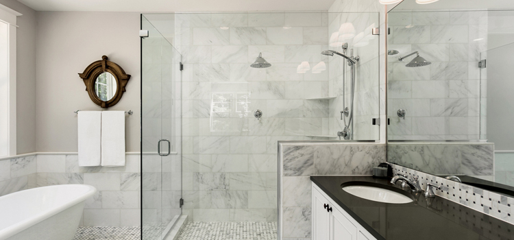 bathroom shower door installation in Muscoy
